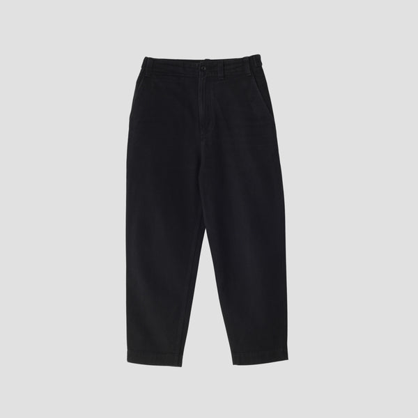 WORN LINEN COTTON DRILL TROUSERS