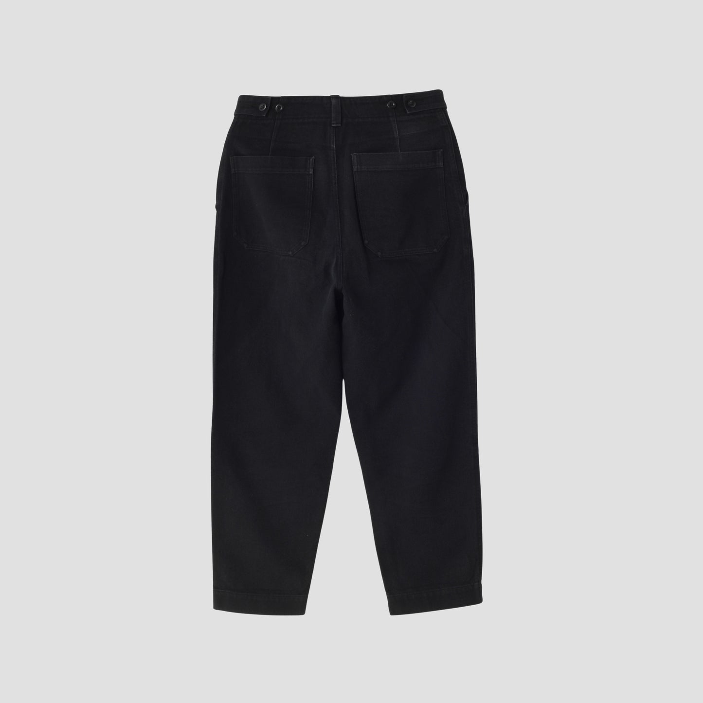 WORN LINEN COTTON DRILL TROUSERS
