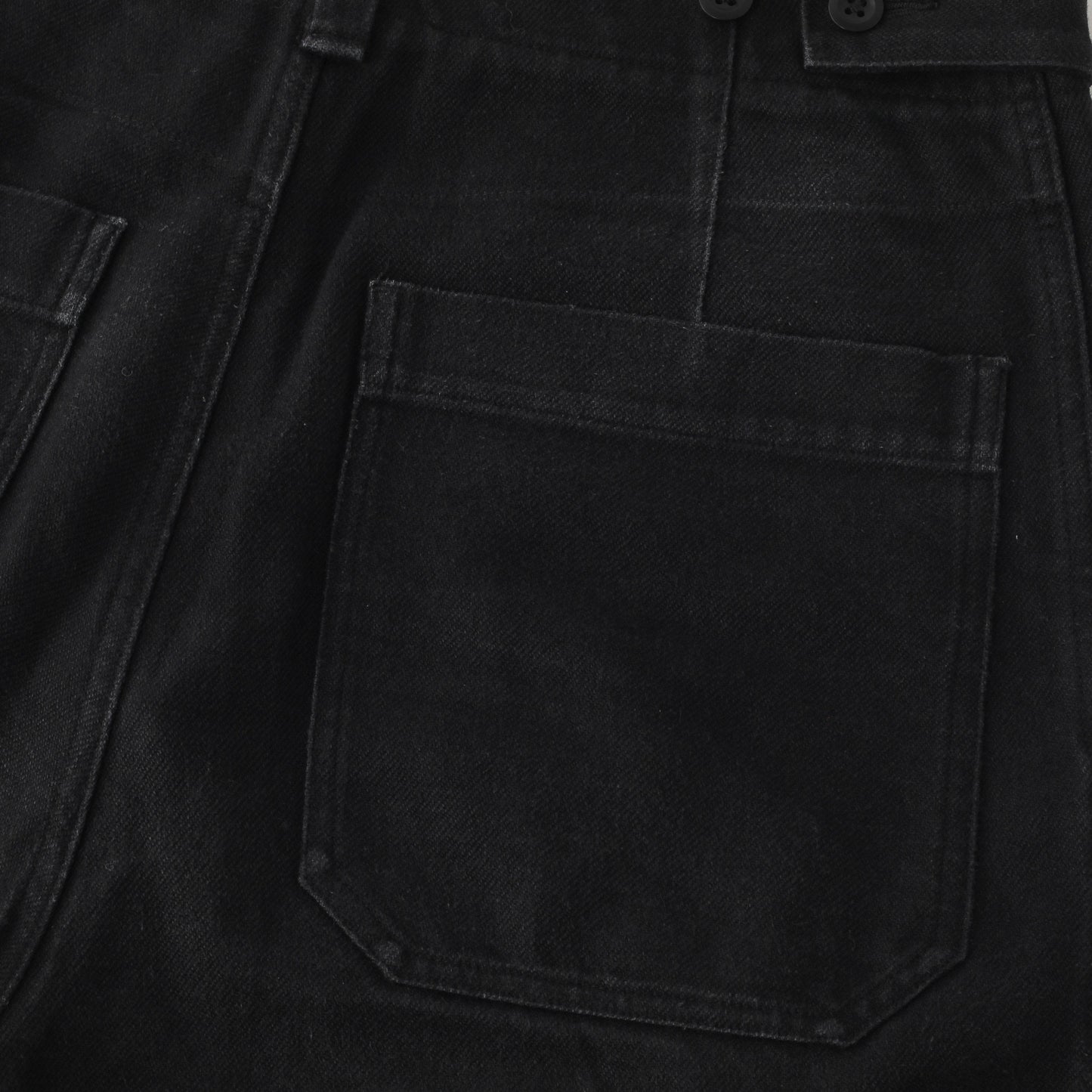 WORN LINEN COTTON DRILL TROUSERS
