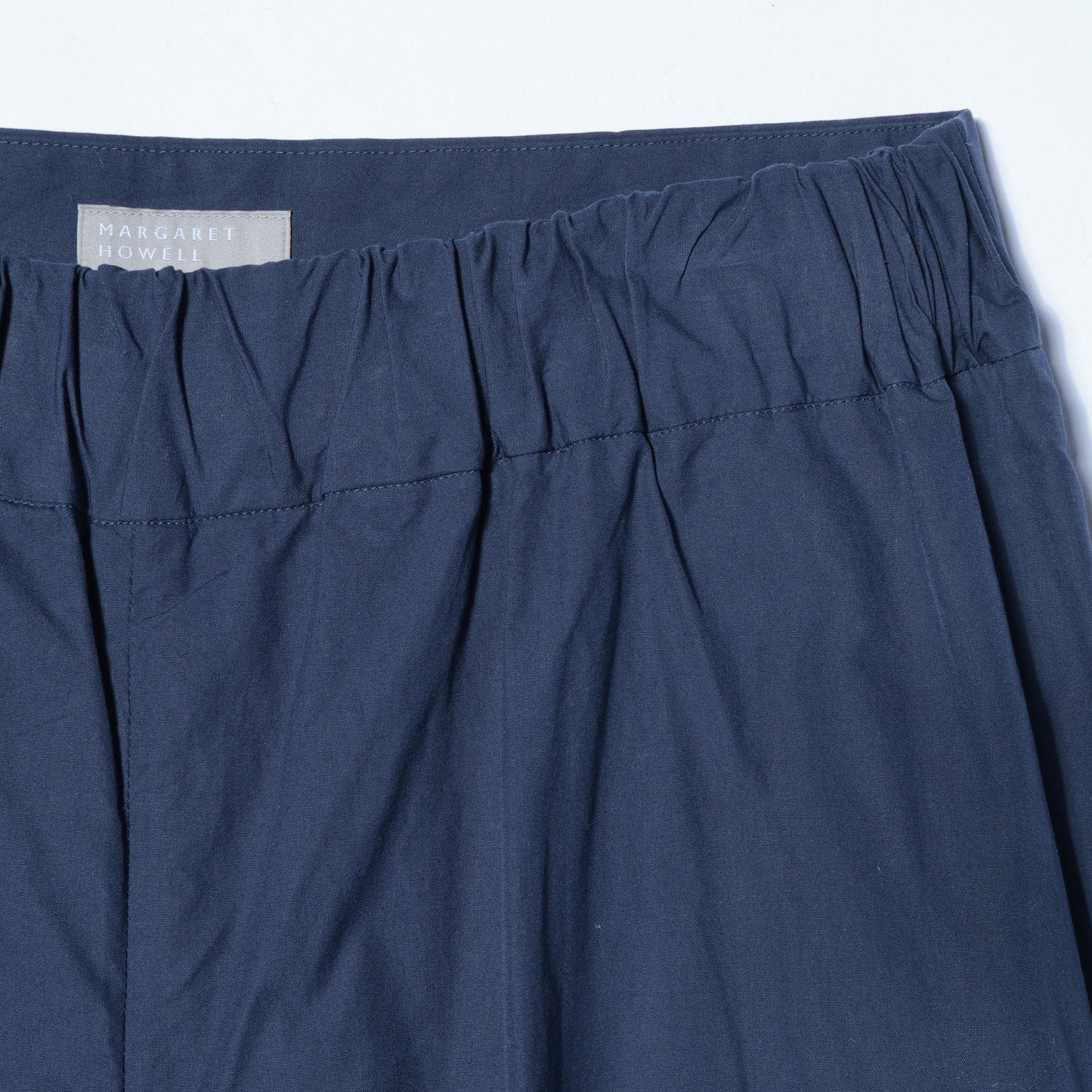 WASHED COTTON POPLIN TROUSERS