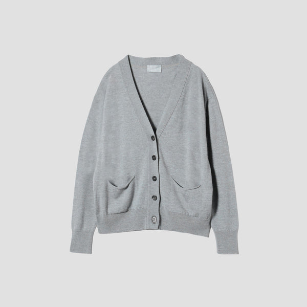 MERINO V NECK CARDIGAN KNIT