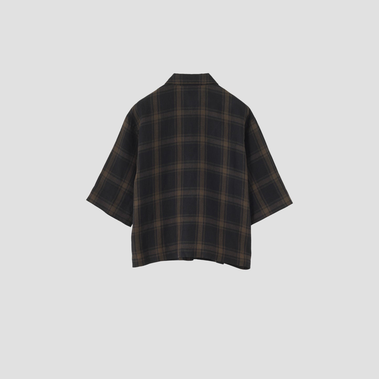 LARGE CHECK LINEN SHIRT