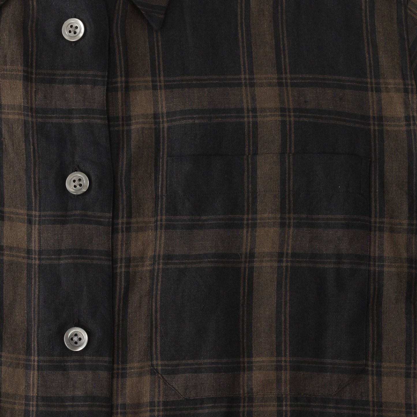 LARGE CHECK LINEN SHIRT