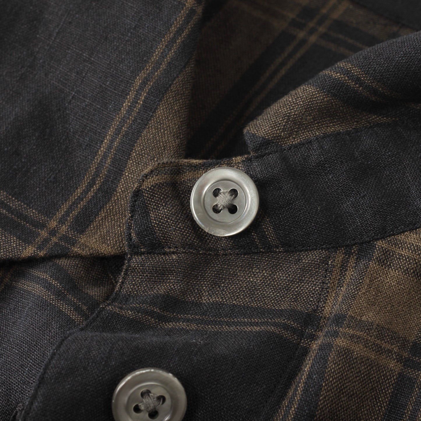 LARGE CHECK LINEN SHIRT
