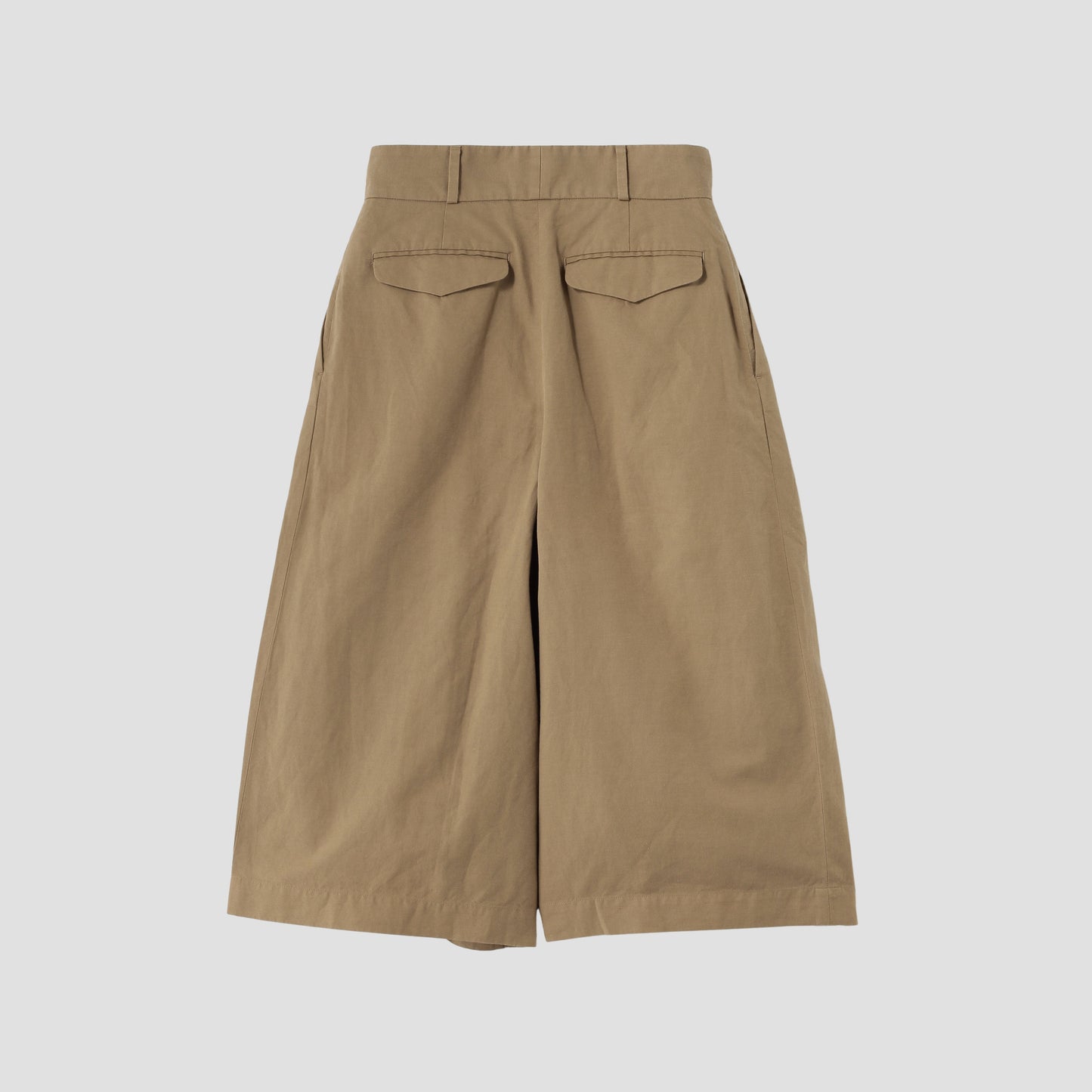 COTTON LINEN OXFORD TROUSERS