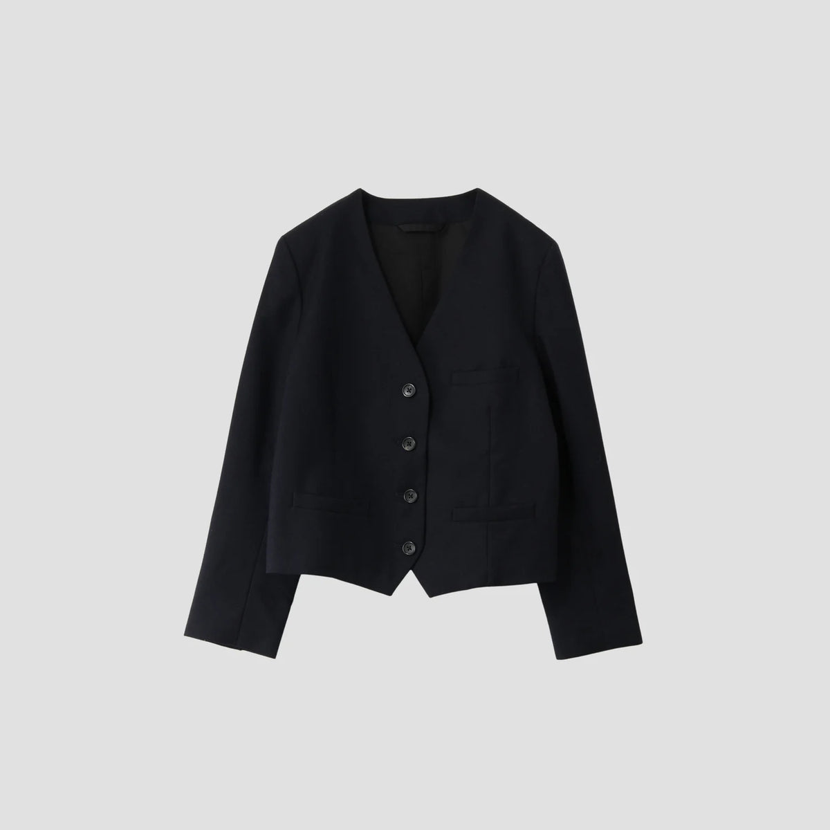 WASHED WOOL SERGE JACKET