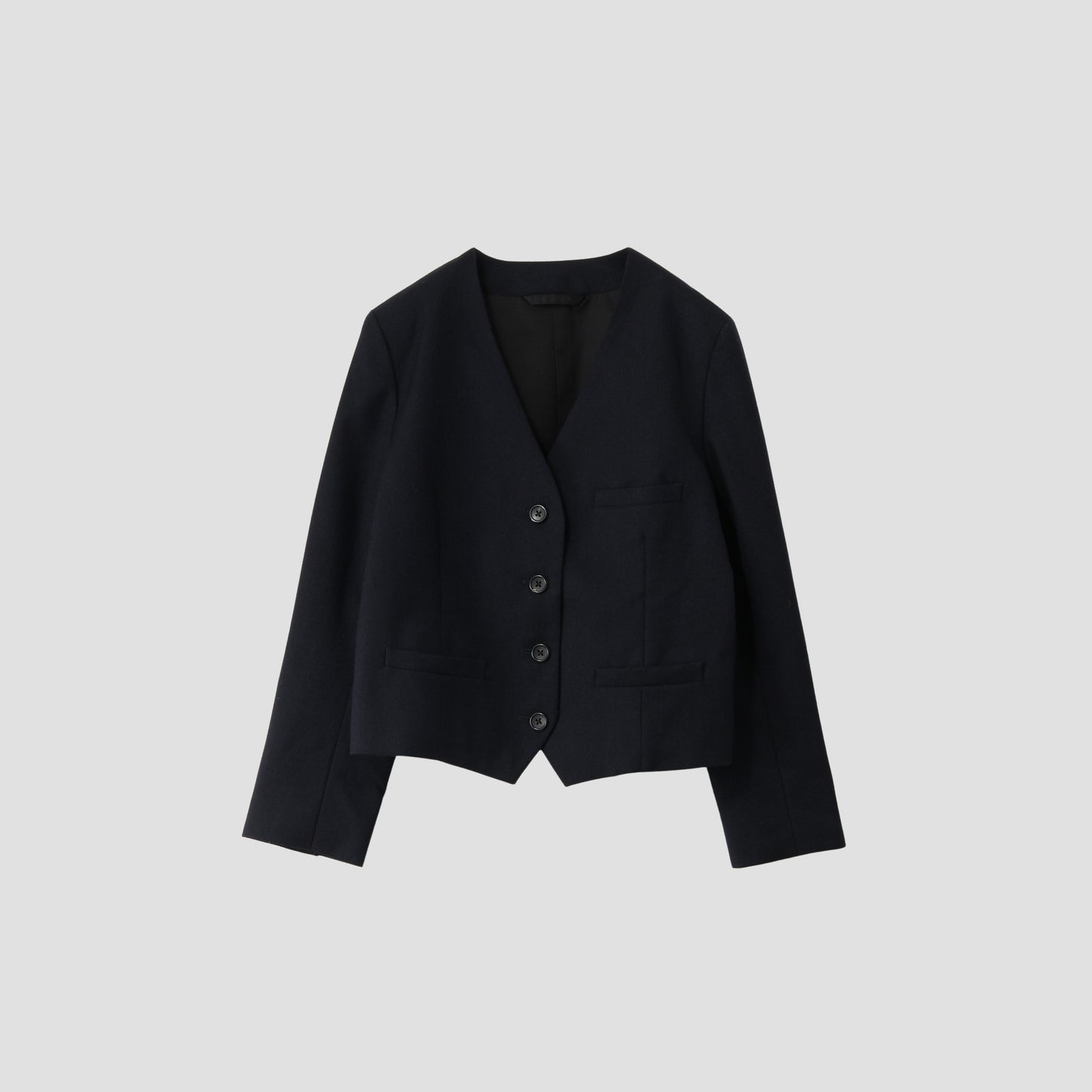 WASHED WOOL SERGE JACKET