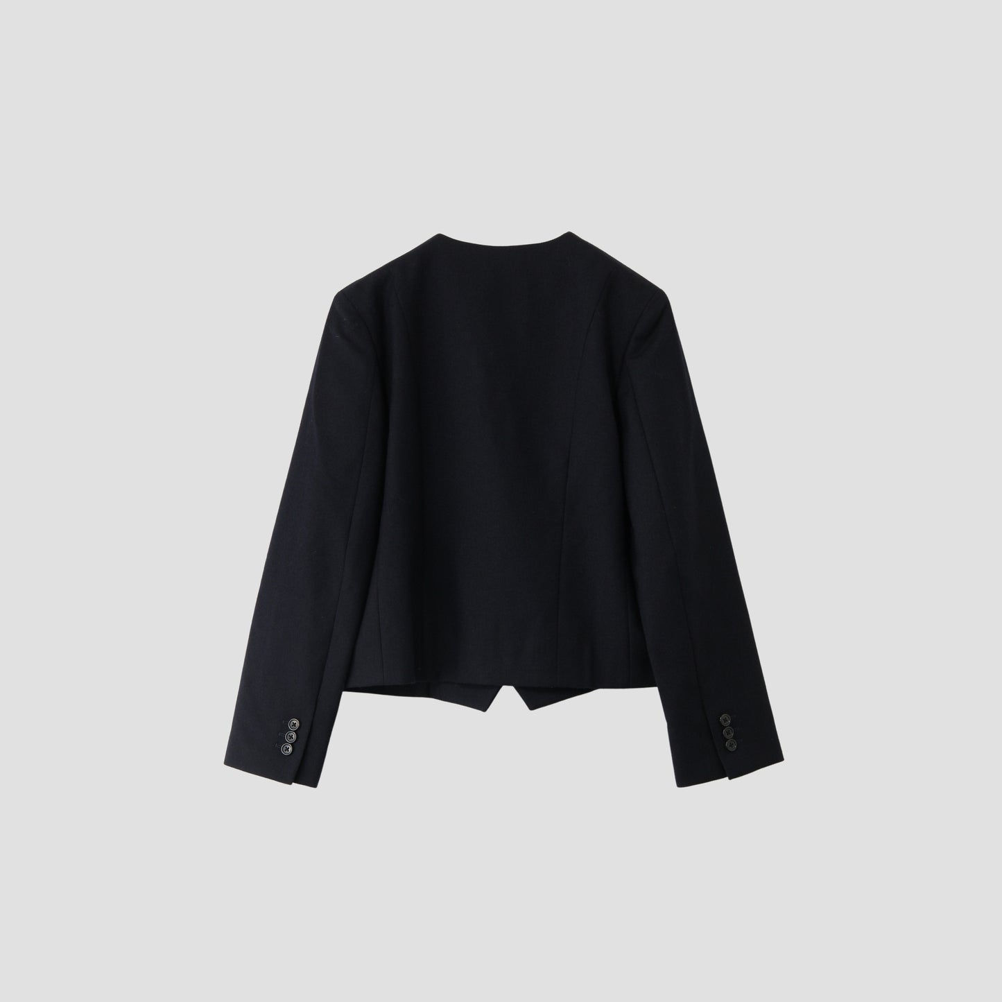 WASHED WOOL SERGE JACKET