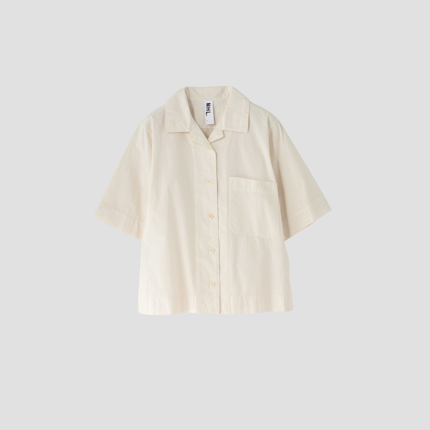 HIGH TWISTED COTTON POPLIN SHIRT