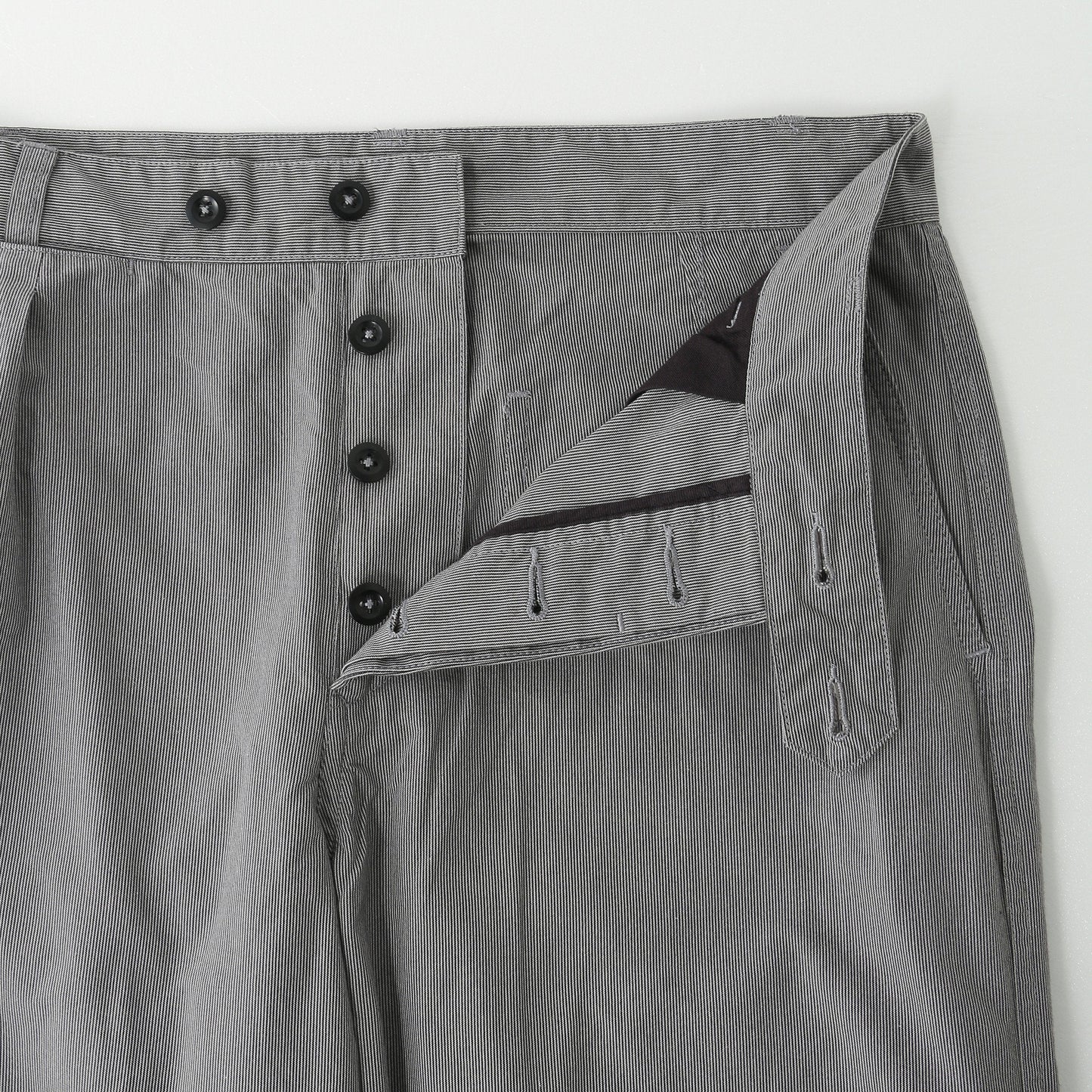 HAIRLINE COTTON TROUSERS