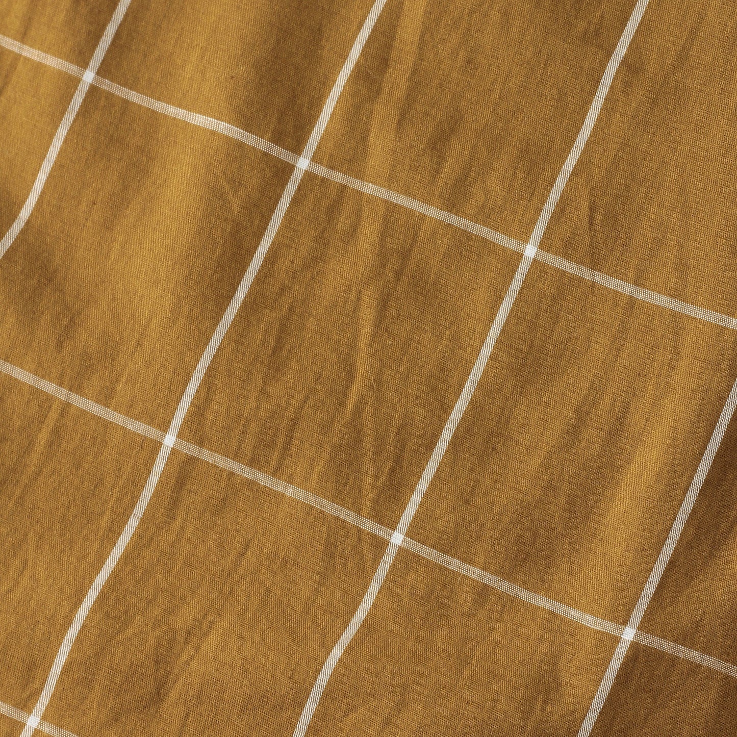 WINDOWPANE CHECK COTTON LINEN SHIRT
