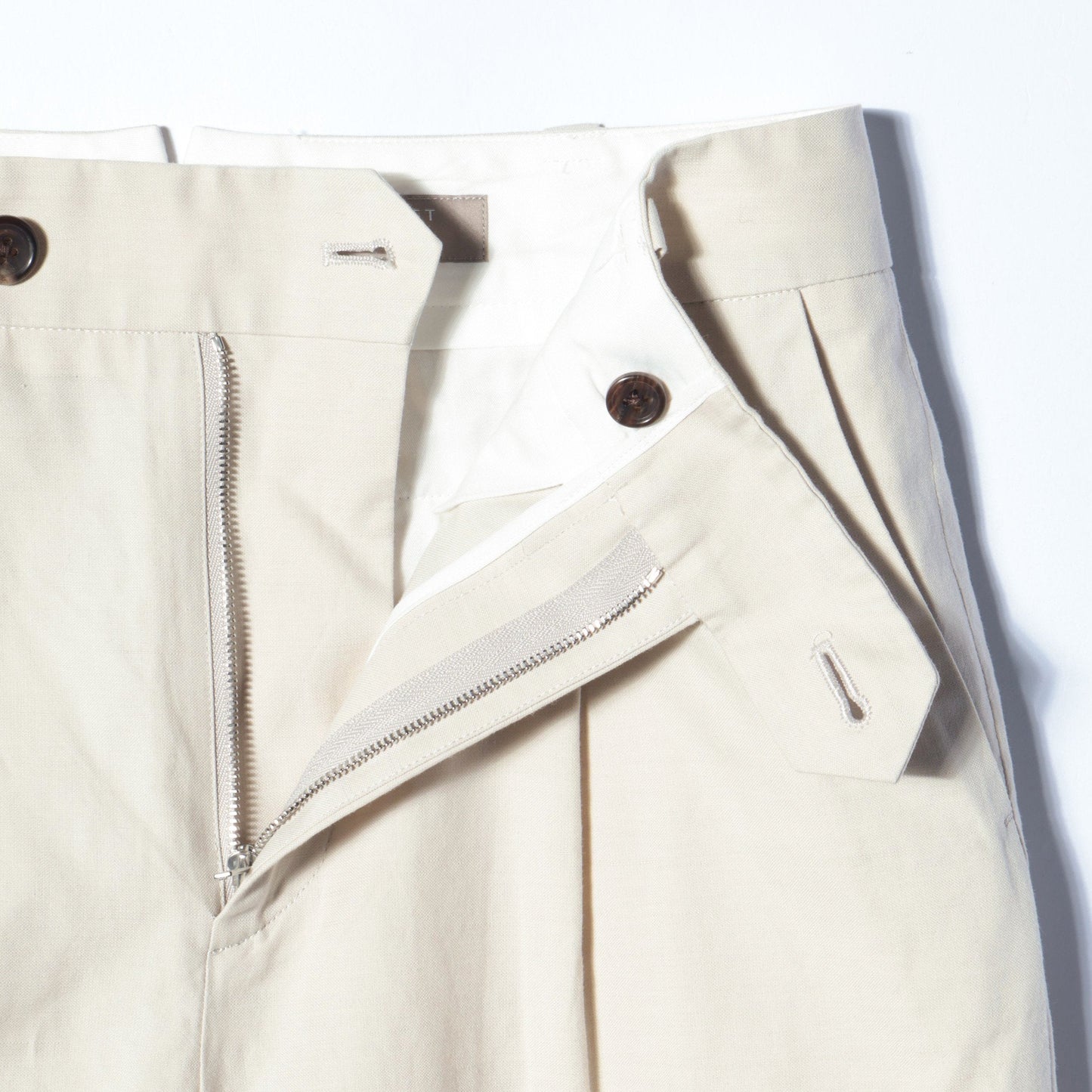 COTTON LINEN SILK TROUSERS
