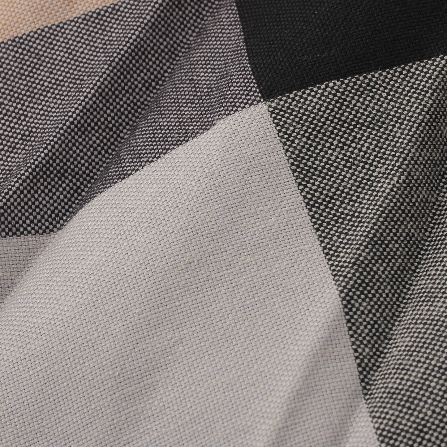 LARGE CHECK WOOL BLEND SKIRT