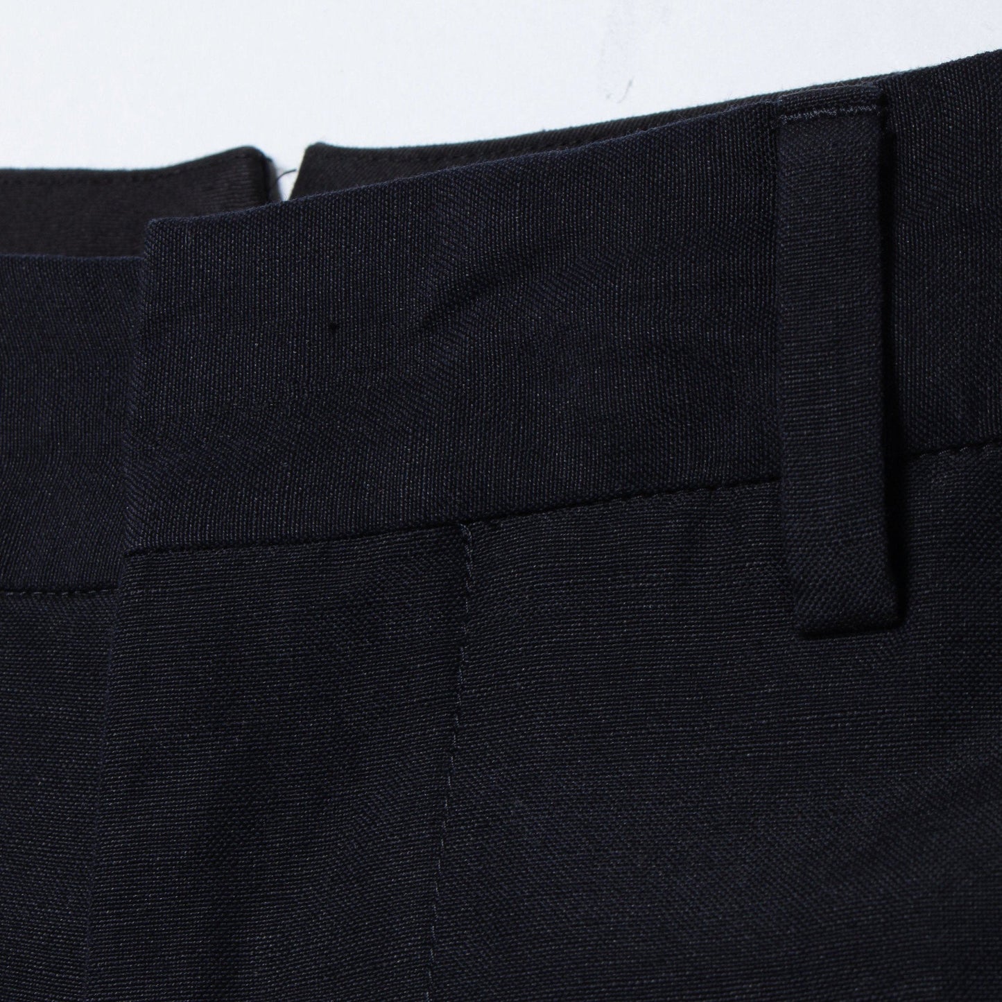 WOOL LINEN POPLIN TROUSERS