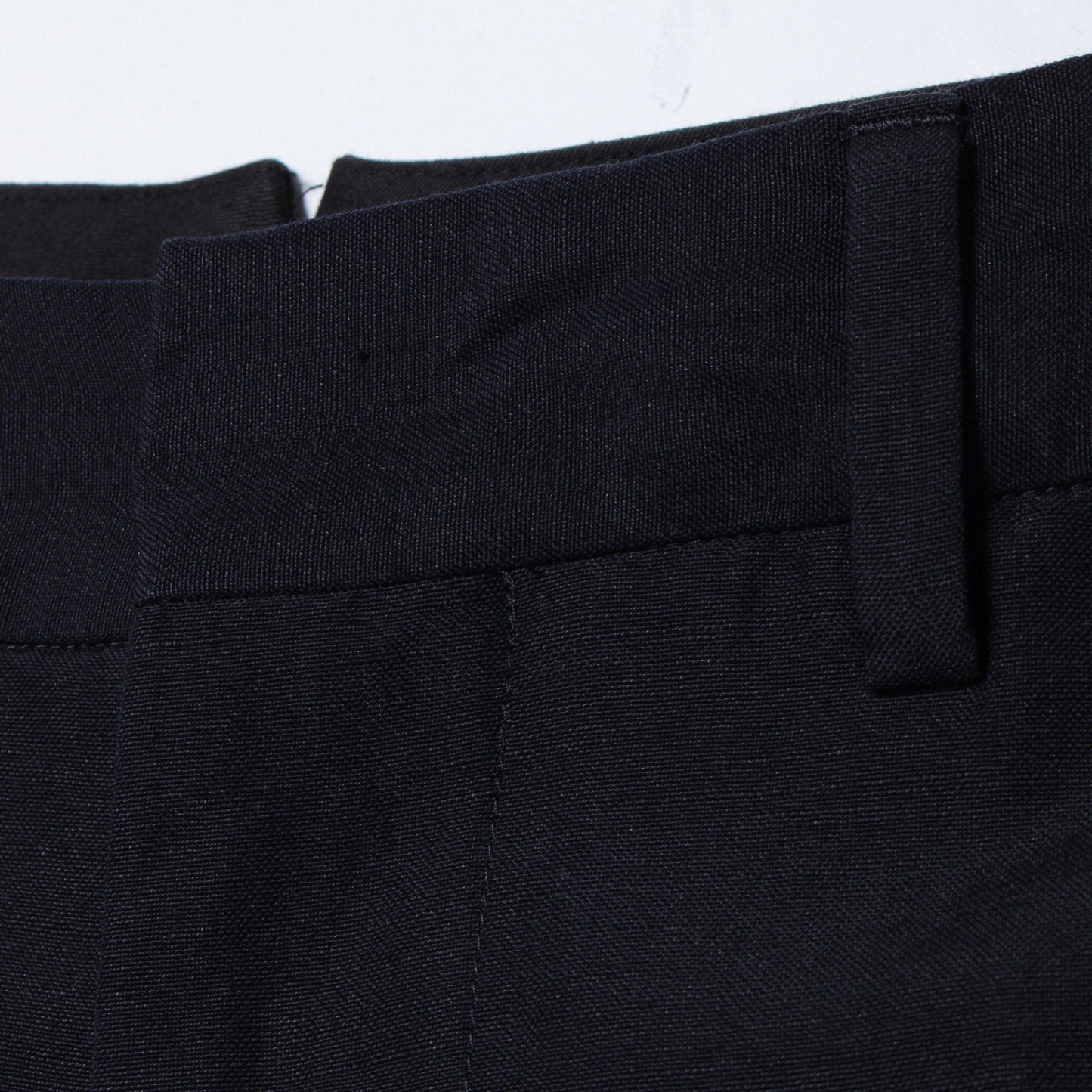 WOOL LINEN POPLIN TROUSERS