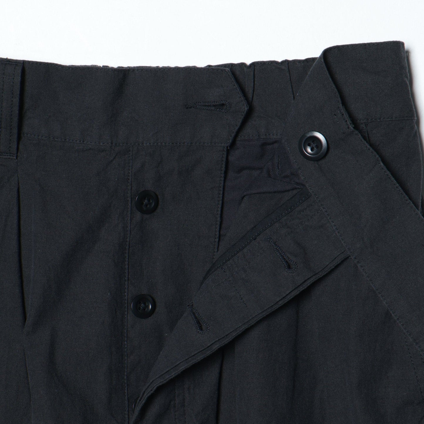 OVERDYE MELANGE COTTON LINEN TROUSERS