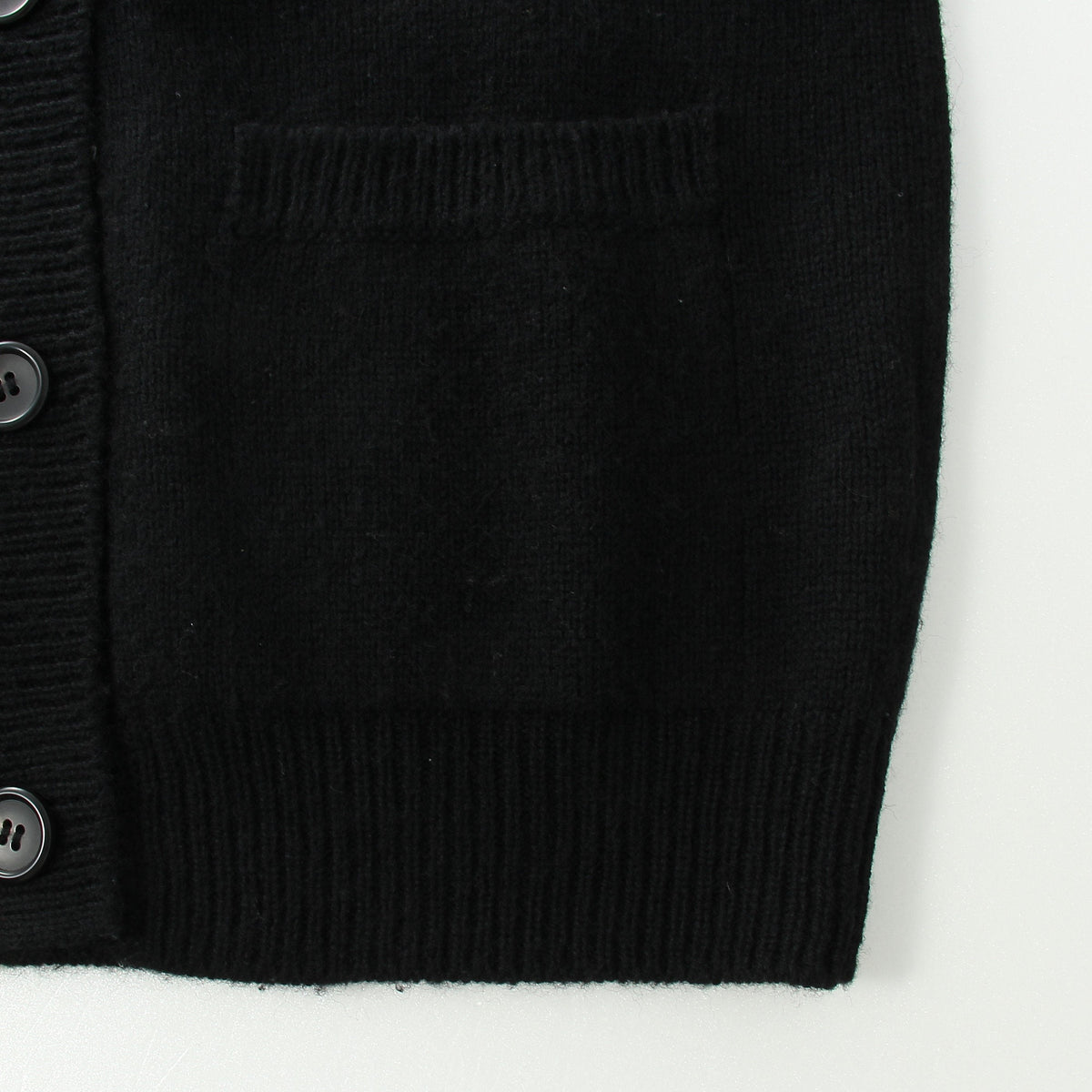 RIB COLLAR CARDIGAN KNIT