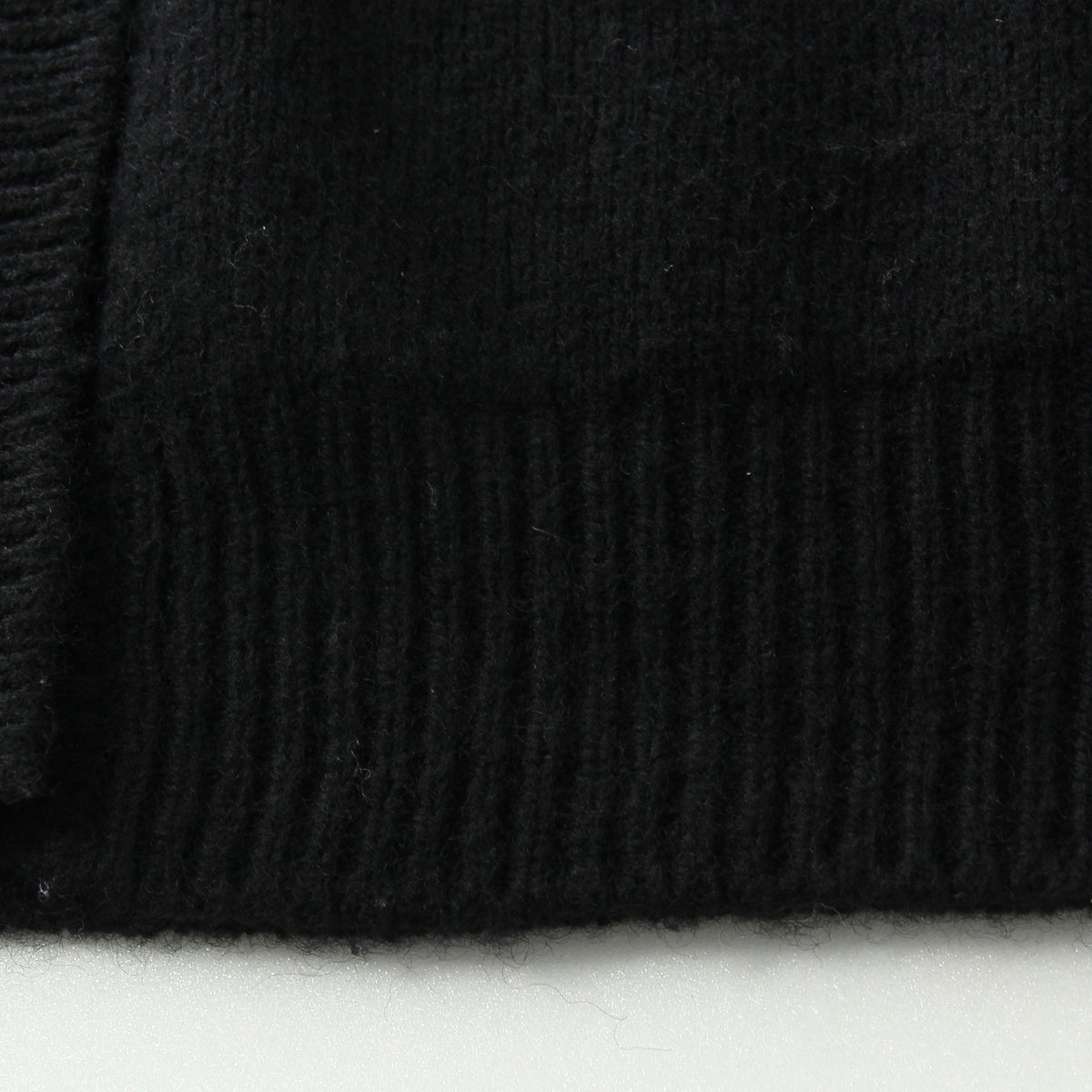 RIB COLLAR CARDIGAN KNIT
