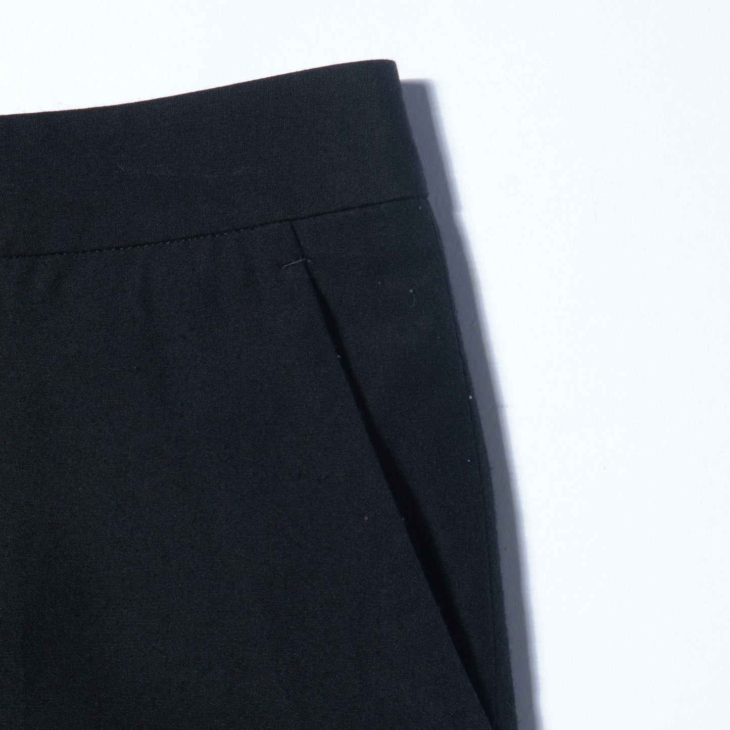 COTTON SILK PLAIN WEAVE TROUSERS