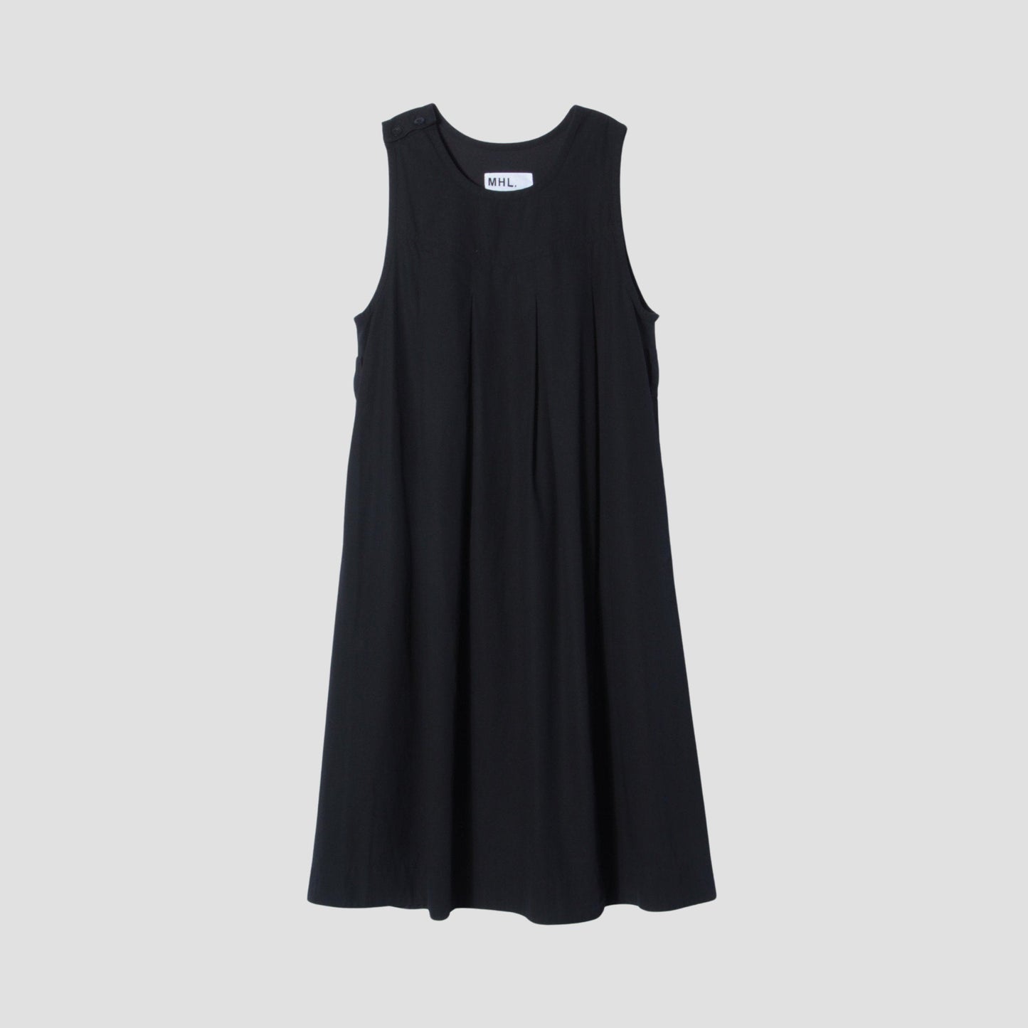 TWISTED ORGANIC COTTON TWILL DRESS