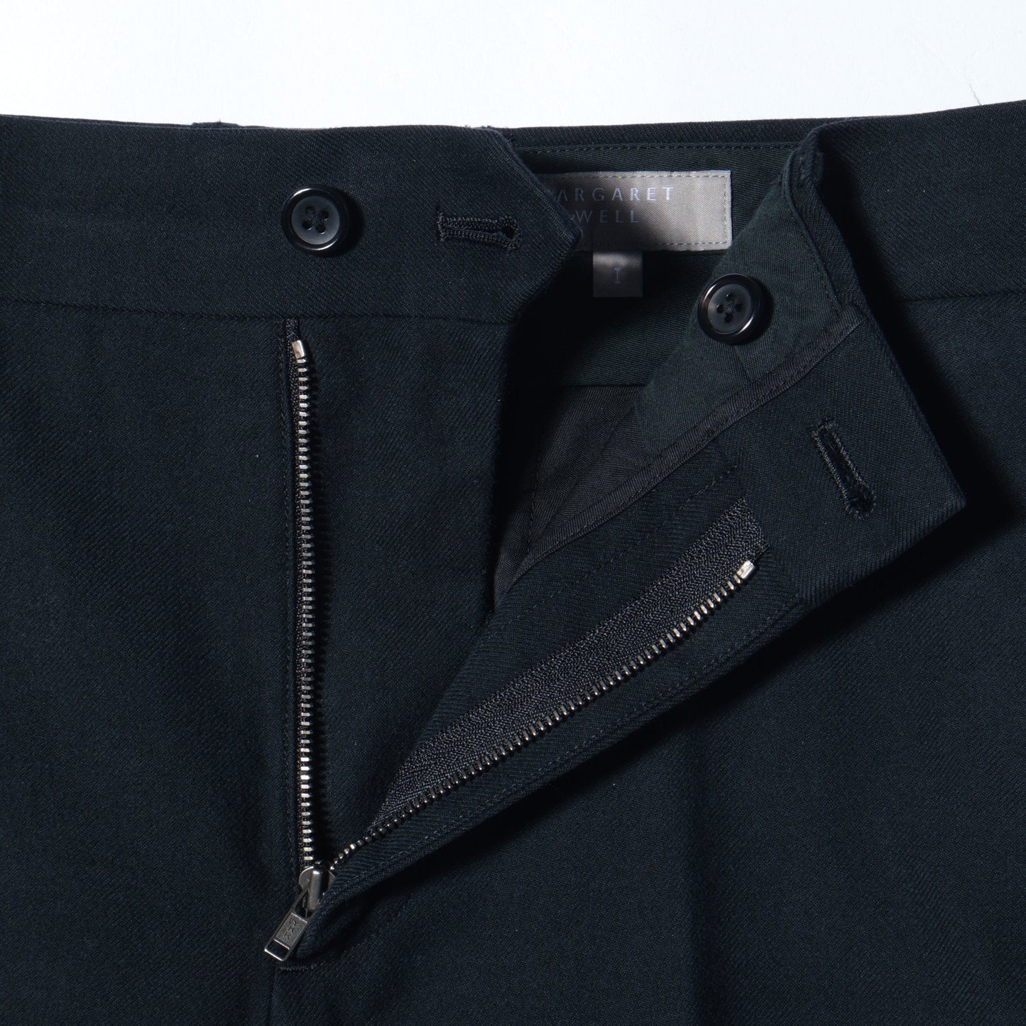 BRUSHED COTTON WOOL TROUSERS