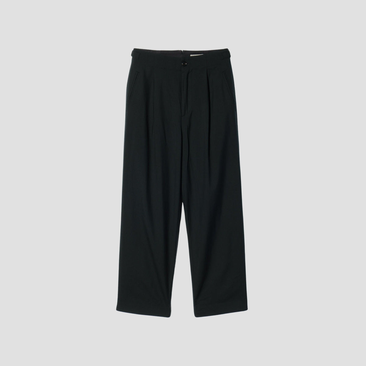FINE WOOL POPLIN TROUSERS