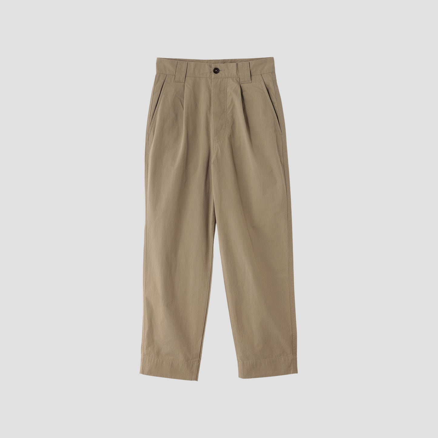 DRY COTTON PLAINWEAVE TROUSERS