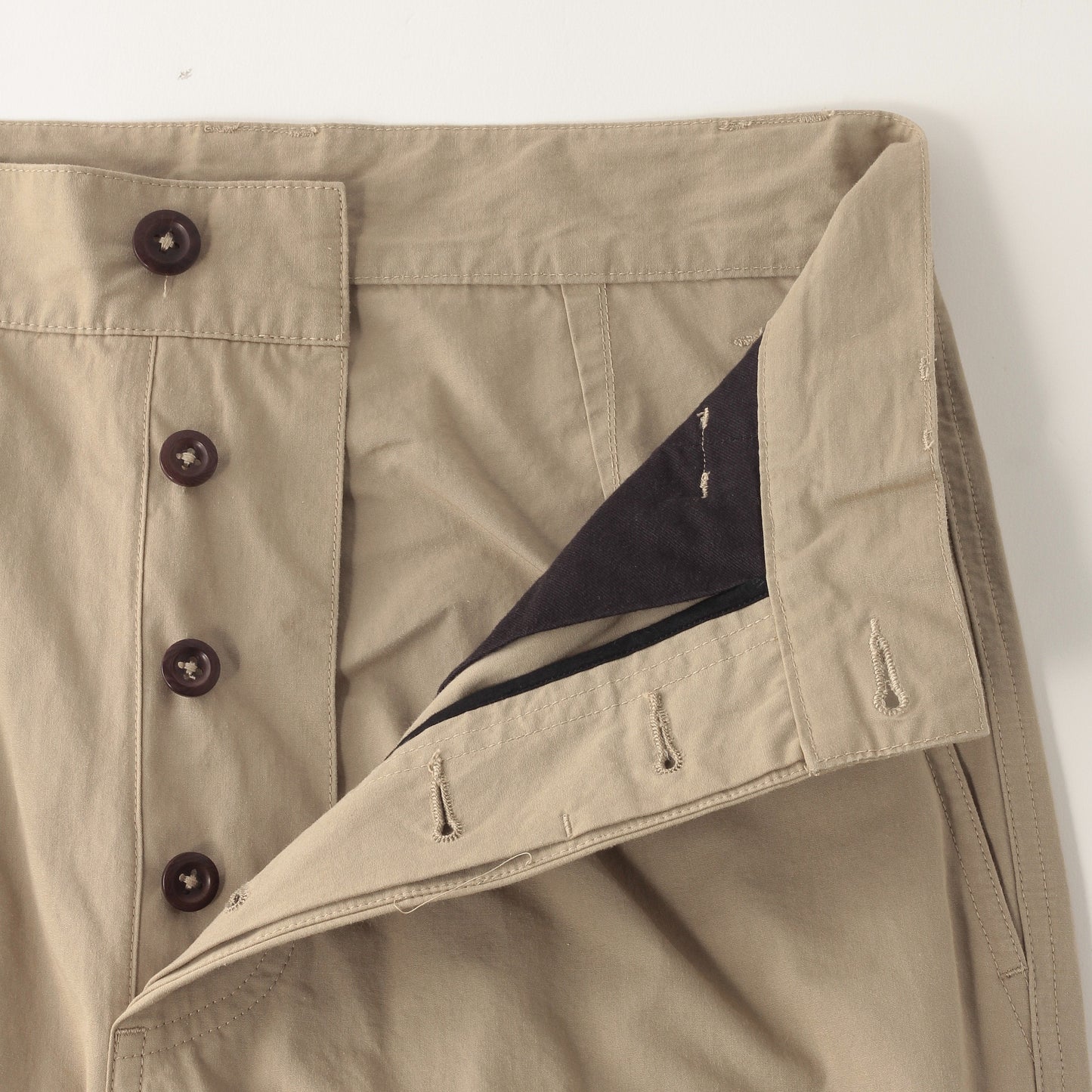 DRY COTTON PLAINWEAVE TROUSERS
