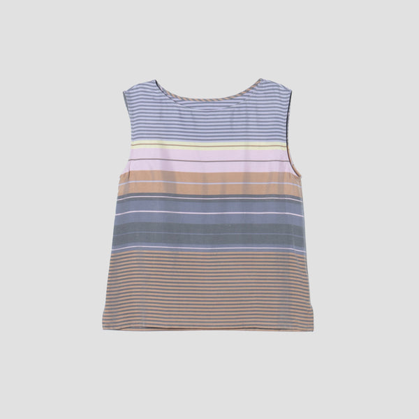SILK COTTON DECKCHAIR STRIPE SHIRT