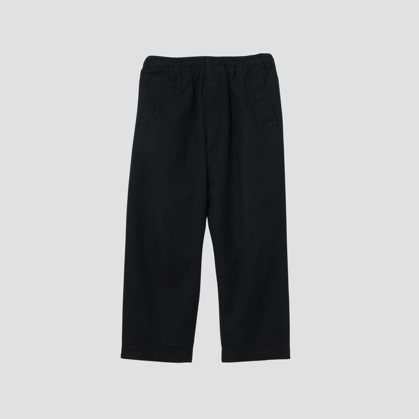 LINEN COTTON TWILL TROUSERS
