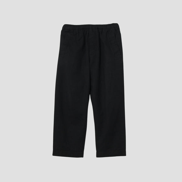 LINEN COTTON TWILL TROUSERS