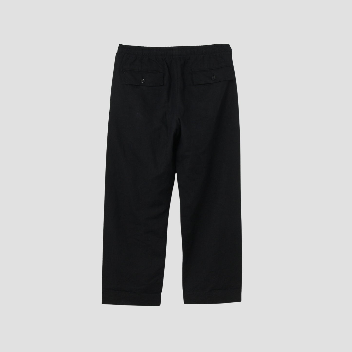 LINEN COTTON TWILL TROUSERS