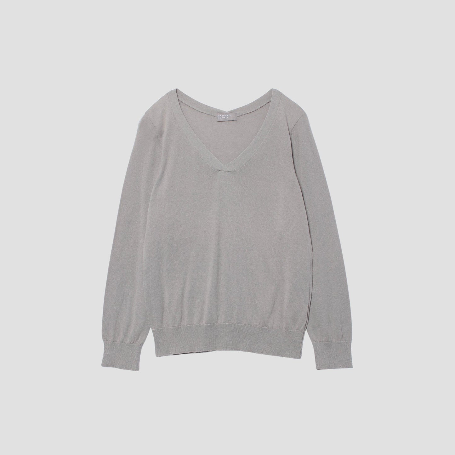 COTTON V NECK JUMPER KNIT