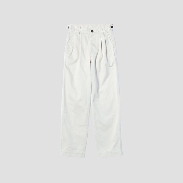 BRUSHED CHINO COTTON TROUSERS