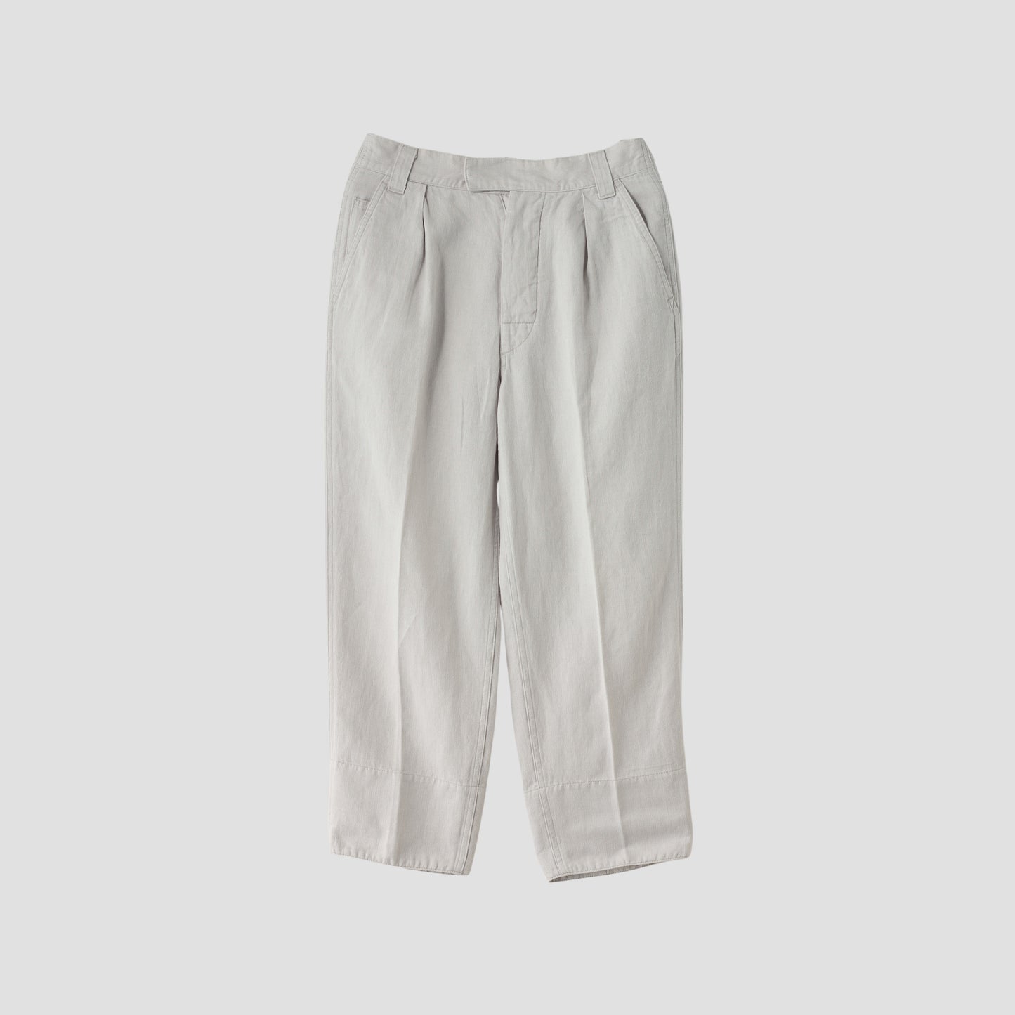 COTTON LINEN HERRINGBONE(MHL SHOP限定) TROUSERS