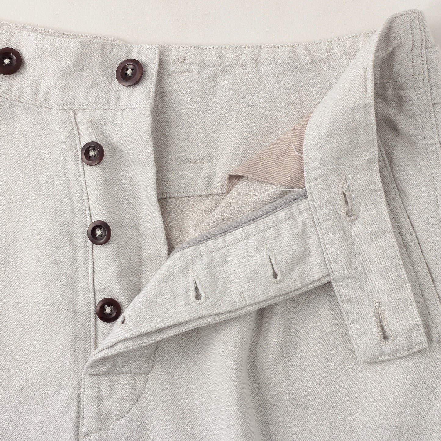 COTTON LINEN HERRINGBONE(MHL SHOP限定) TROUSERS