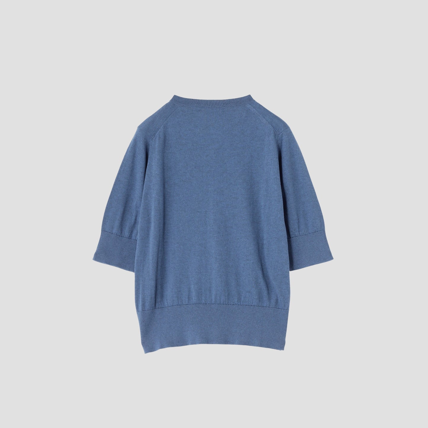 SEA ISLAND COTTON HIGH RIB CARDIGAN KNIT