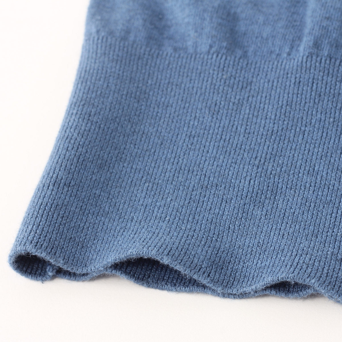 SEA ISLAND COTTON HIGH RIB CARDIGAN KNIT