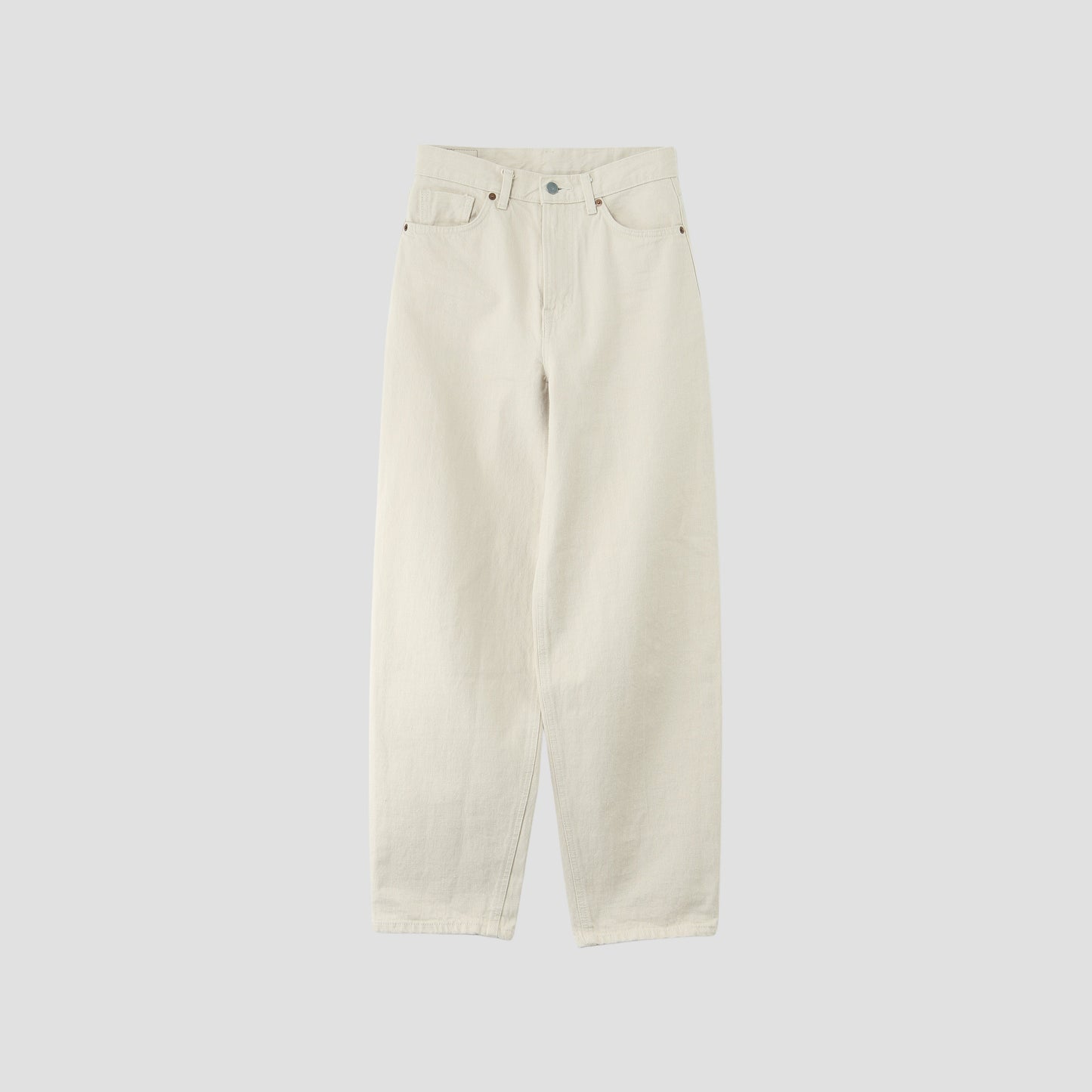 WHITE DENIM TROUSERS