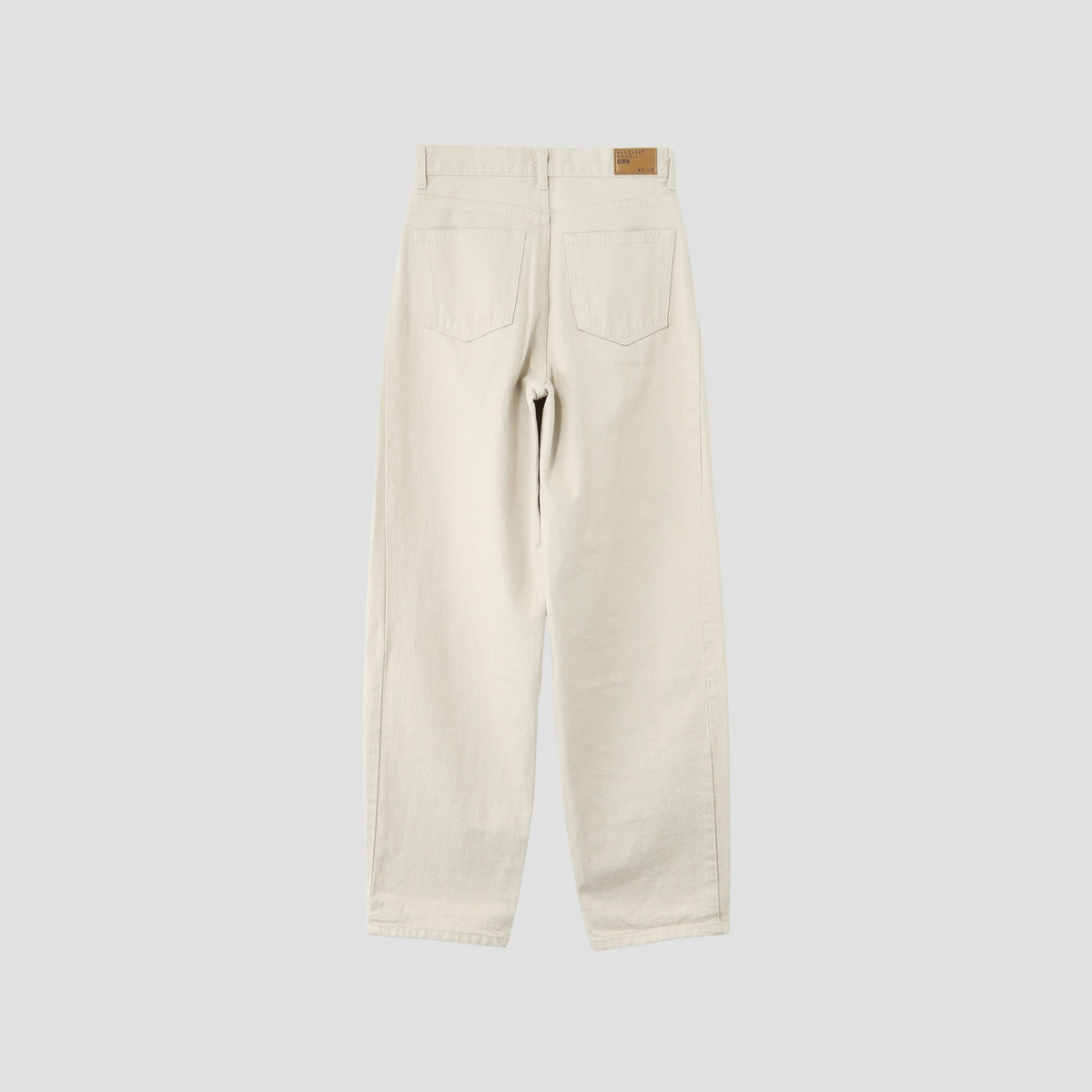 WHITE DENIM TROUSERS