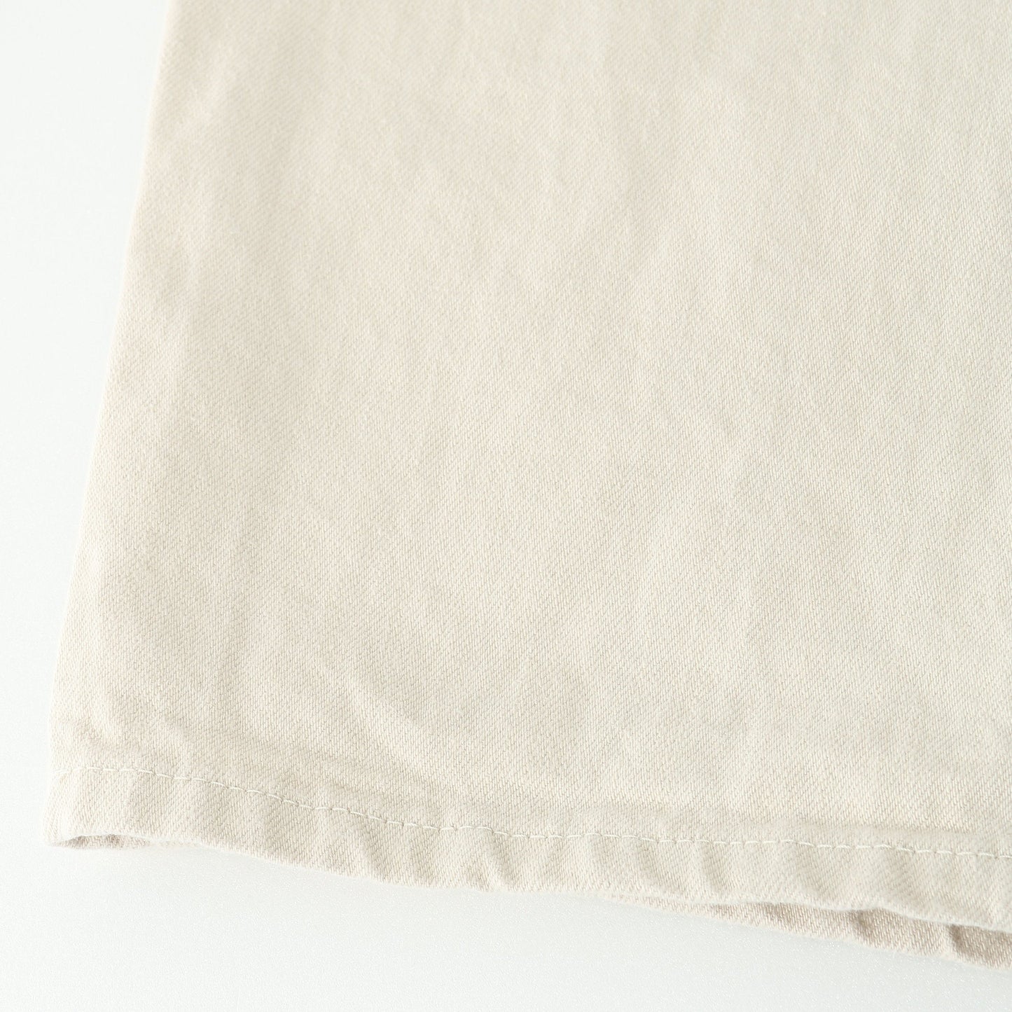 WHITE DENIM TROUSERS