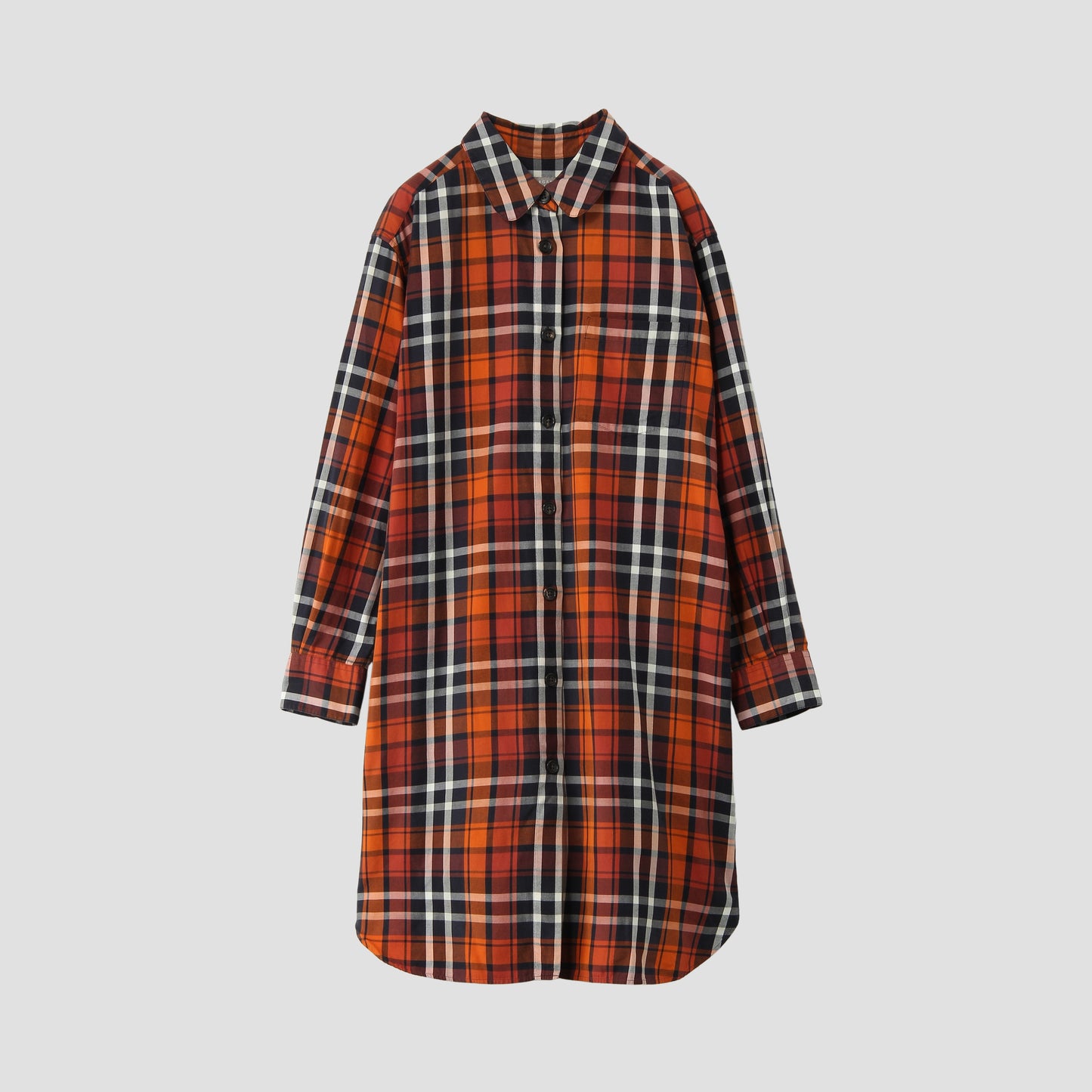 ORANGE TARTAN DRESS