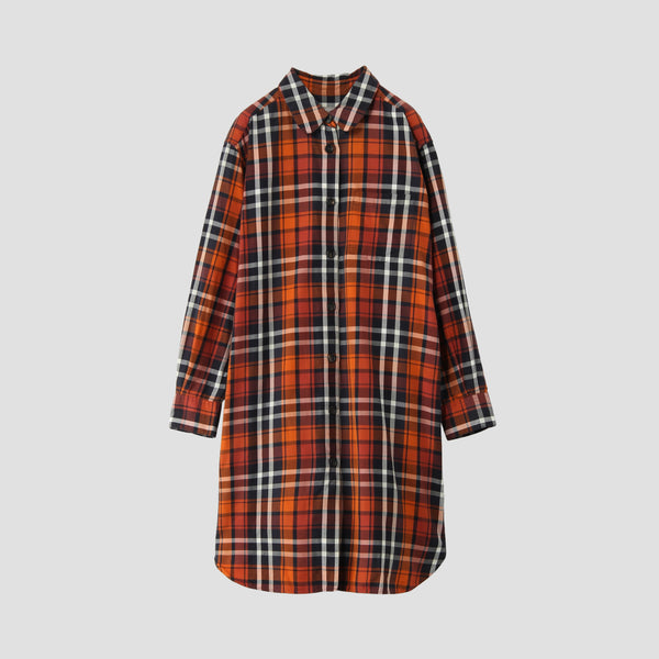 ORANGE TARTAN DRESS