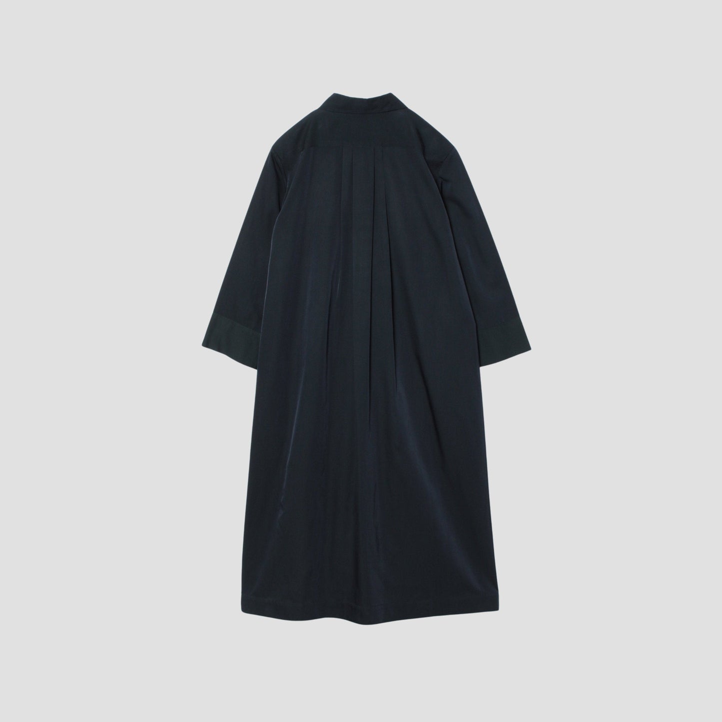 GLAZED COTTON CUPRA DRESS