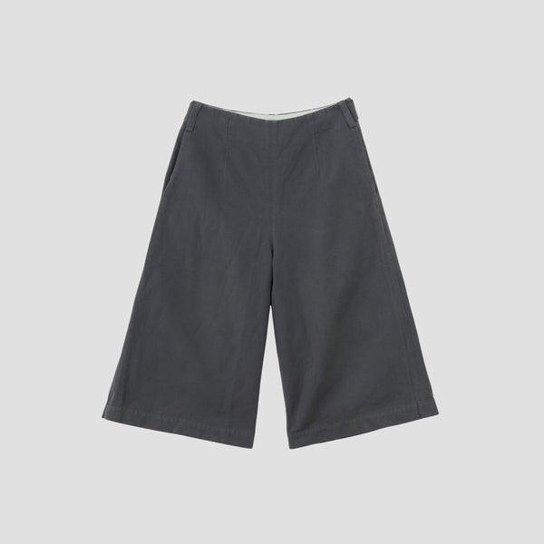 COTTON LINEN CANVAS TROUSERS