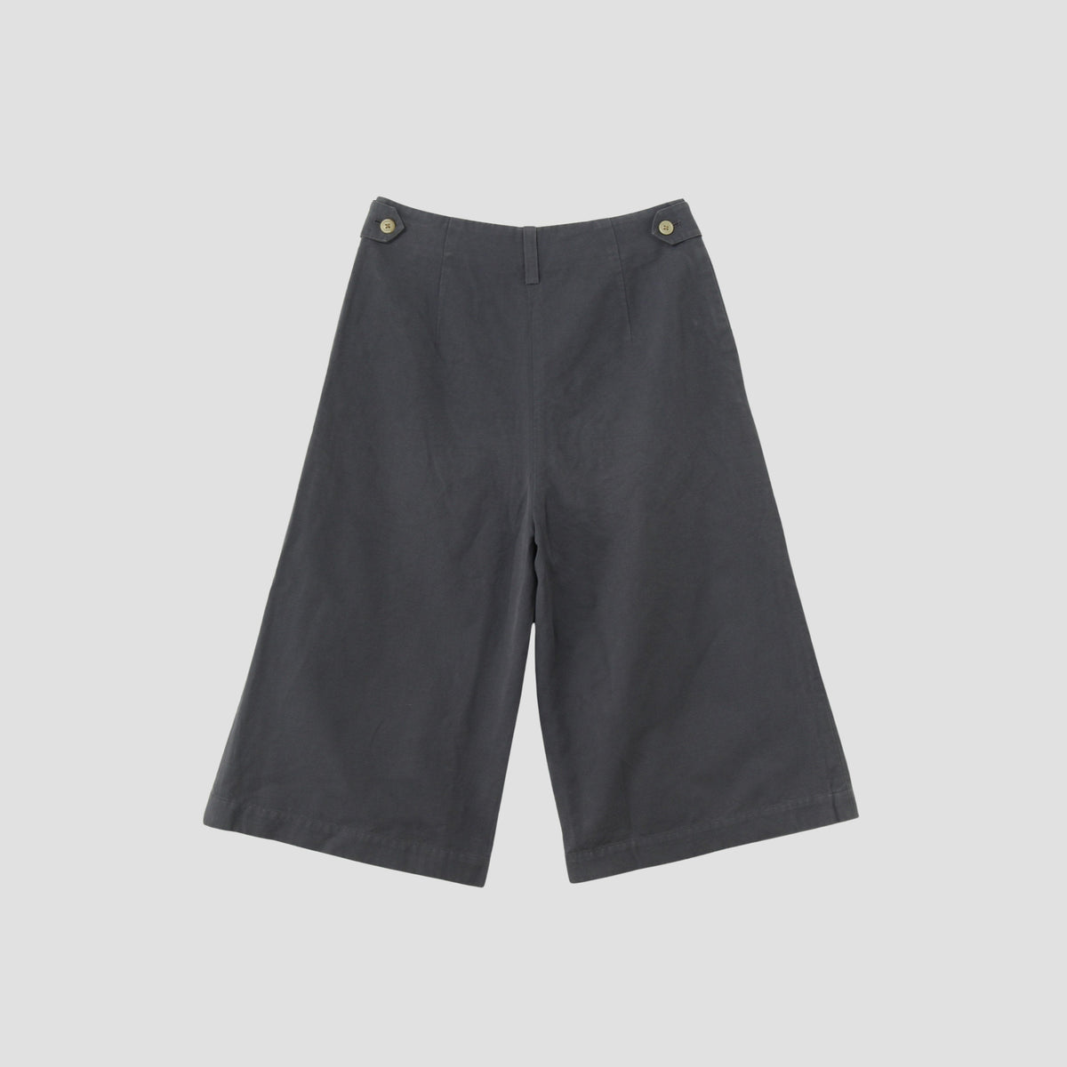 COTTON LINEN CANVAS TROUSERS