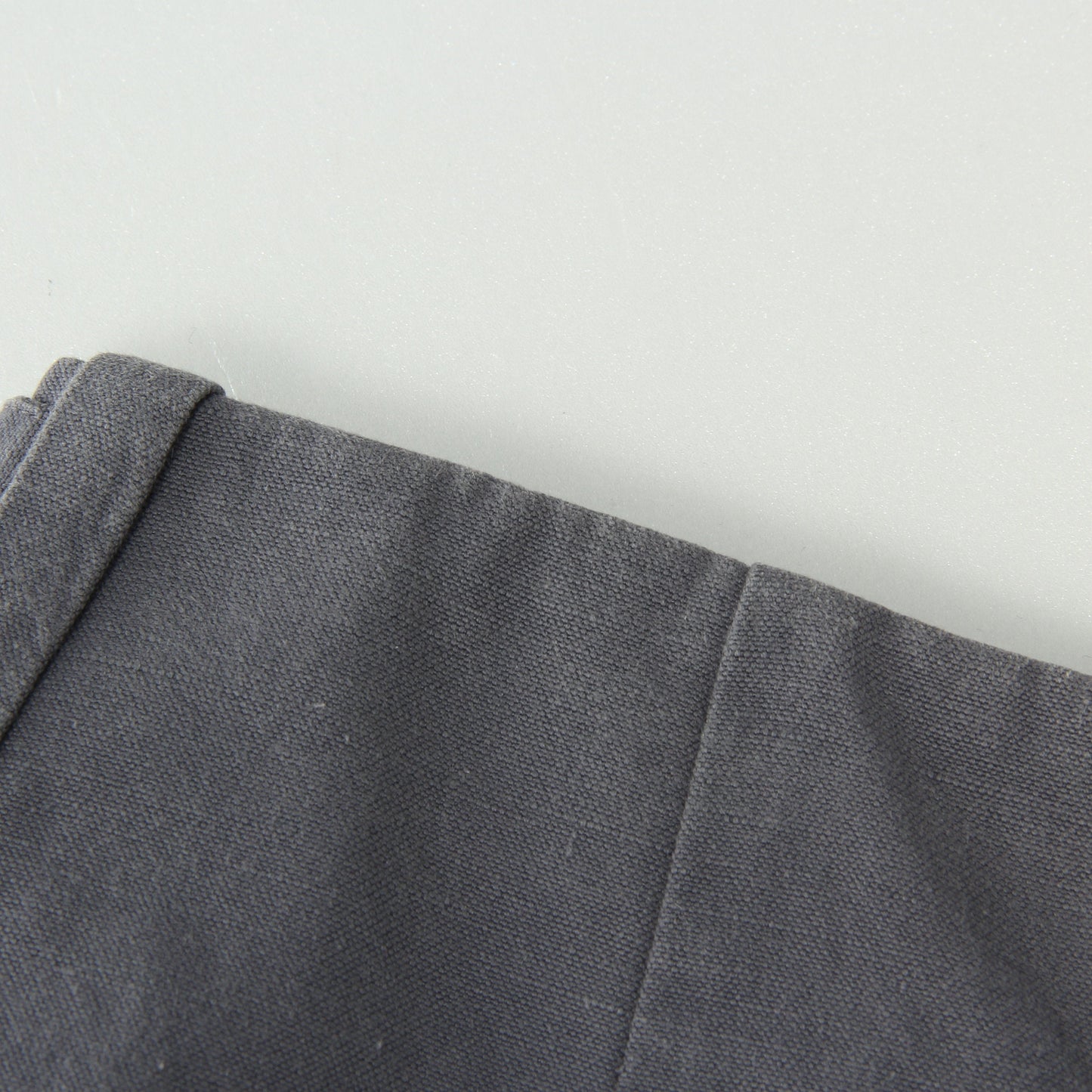 COTTON LINEN CANVAS TROUSERS
