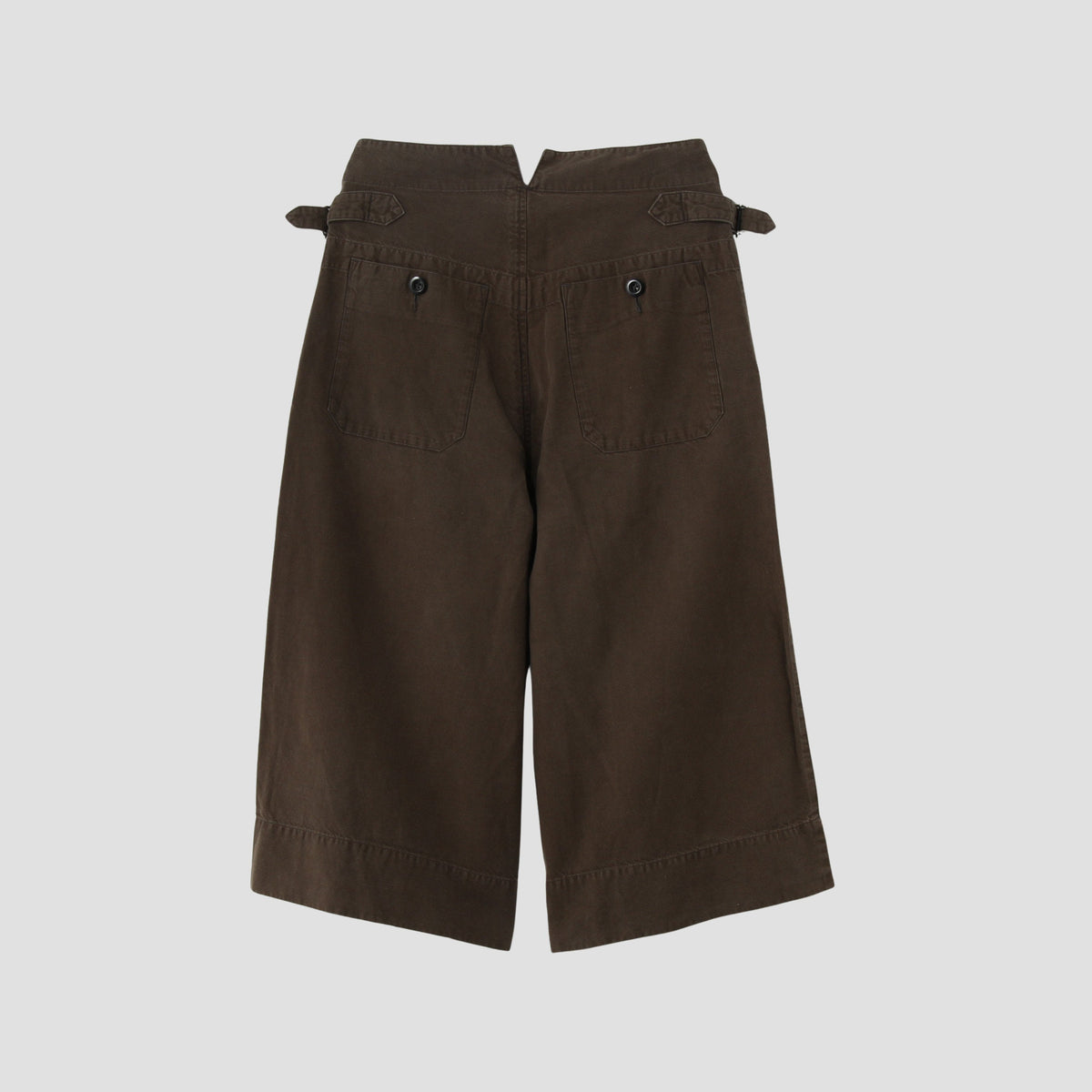 COTTON LINEN TWILL TROUSERS
