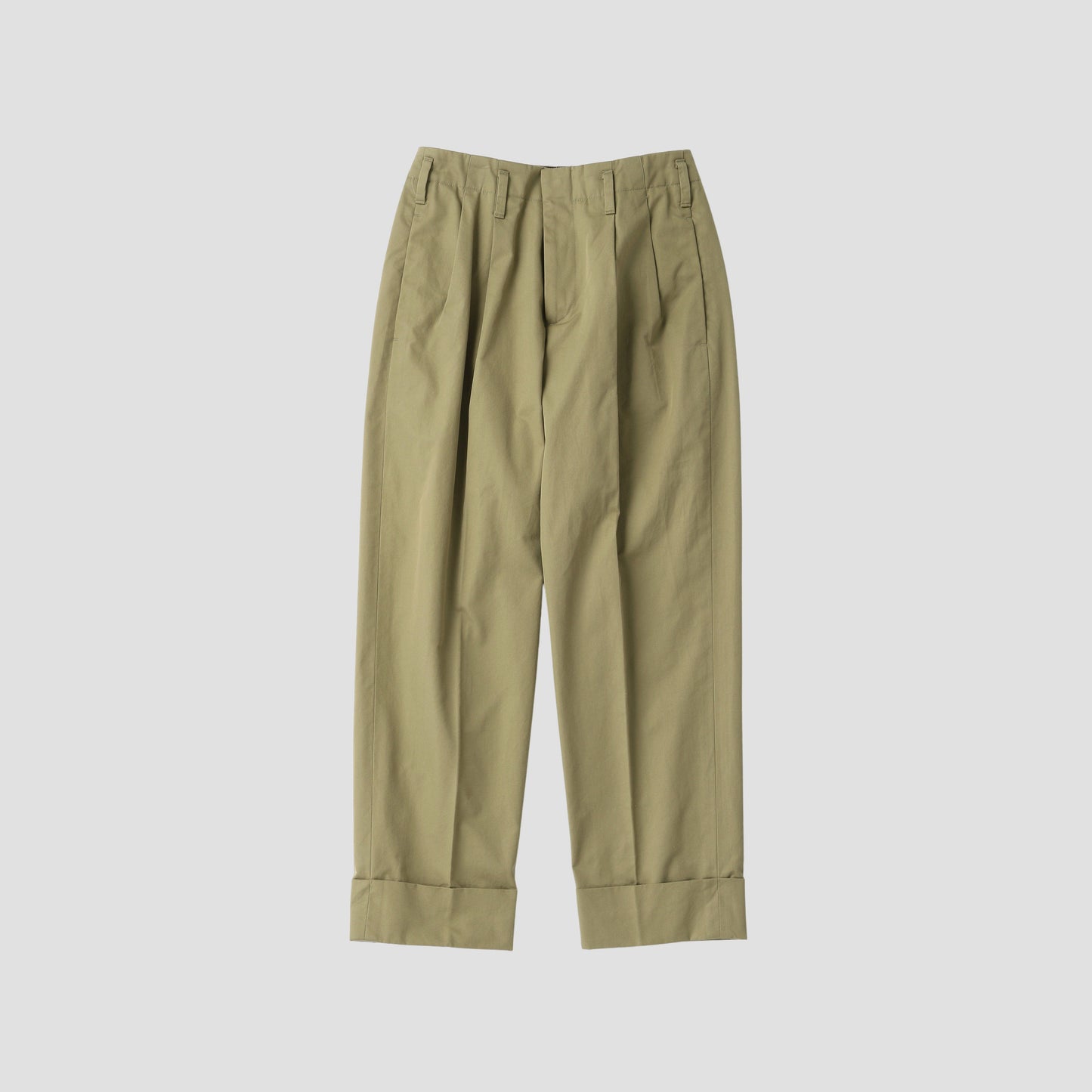 REFINED COTTON GABARDINE TROUSERS