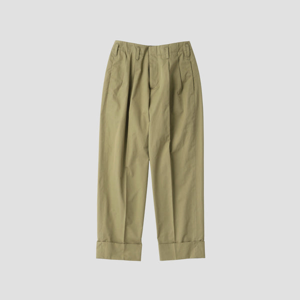 REFINED COTTON GABARDINE TROUSERS